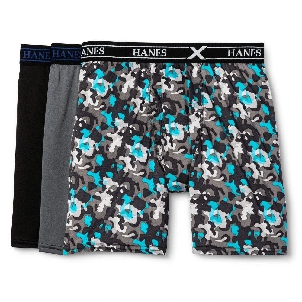 Hanes Premium Men's Performance Boxer Briefs 3pk - Multicolored